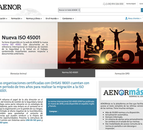 Los servicios de AENOR, más cerca con su nueva web