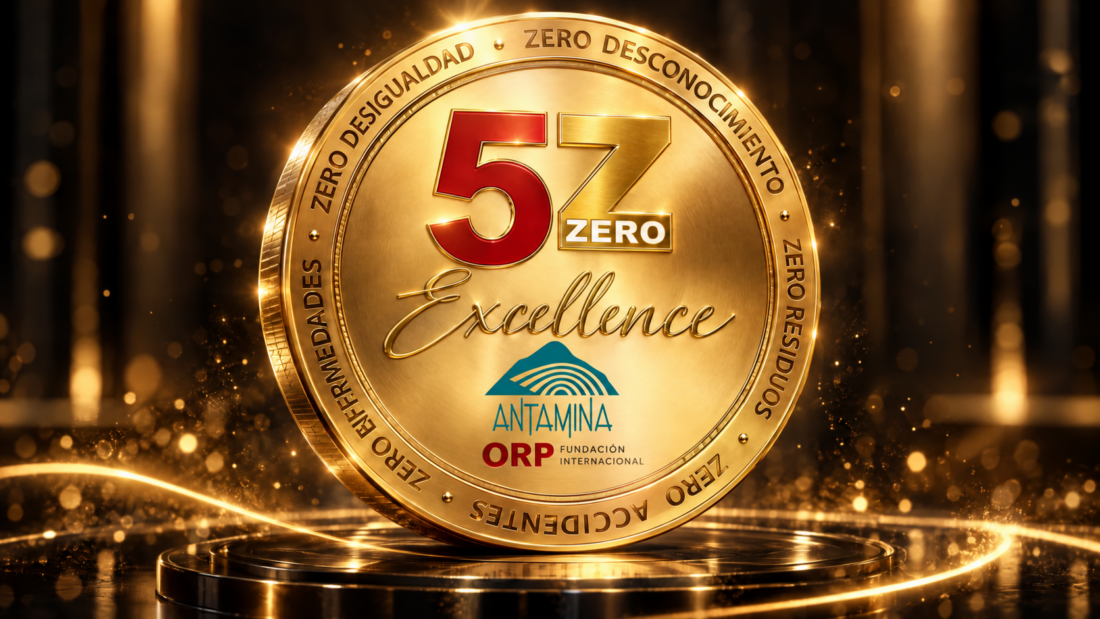 Sello 5Z Excellence de Antamina otorgado por la Fundación Internacional ORP