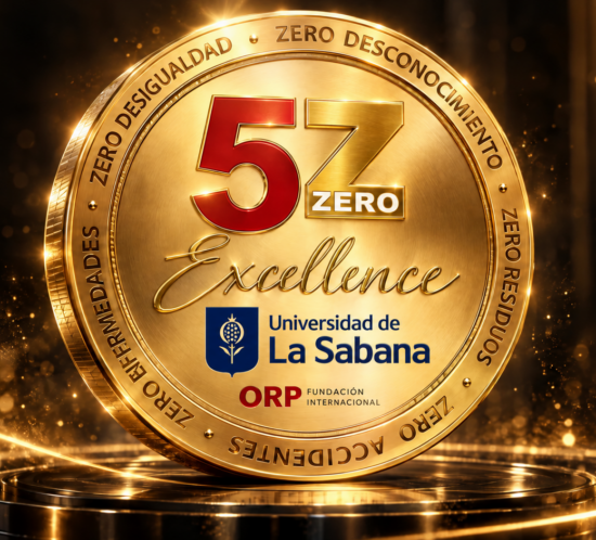 Sello 5Z Excellence de la Universidad de La Sabana otorgado por la Fundación Internacional ORP